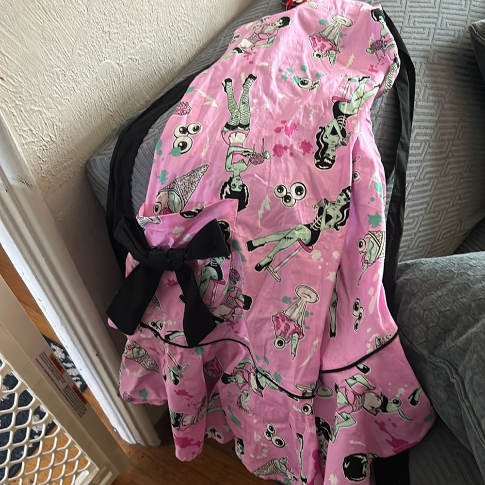 Hell Bunny apron sexy Frankenstein wife